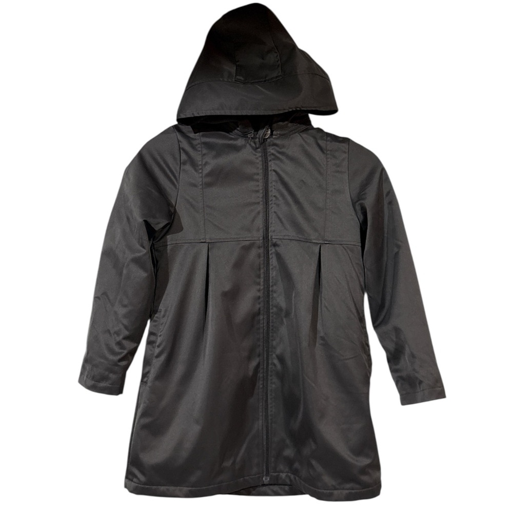 PEEKABOO BEANS Lined Jacket with Pleats and Removable Hood